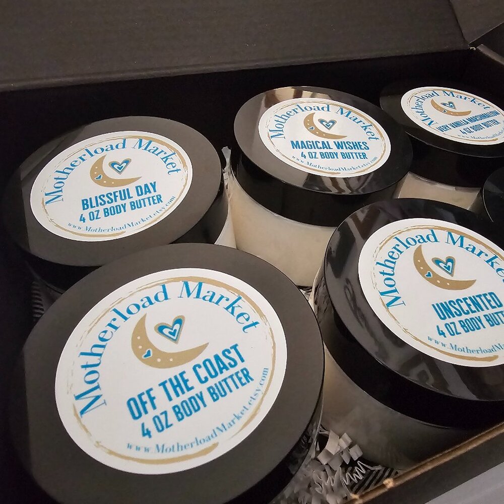 Handmade Natural Whipped Shea Body Butter Set